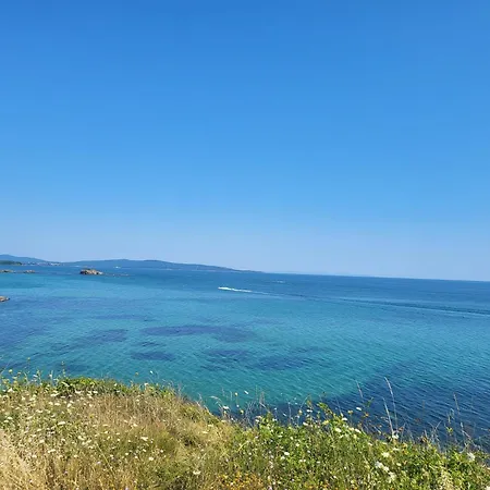 Sea Wolf луксозен с панорамна гледка към морето климатик с нова напълно оборудвана кухня отделна баня с тоалетна гледка към басейна на 30 м от плажа паркинг към хотела навсякъде близо Διαμέρισμα *
